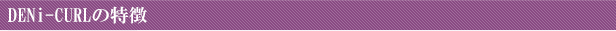 DENi-CURLの特徴